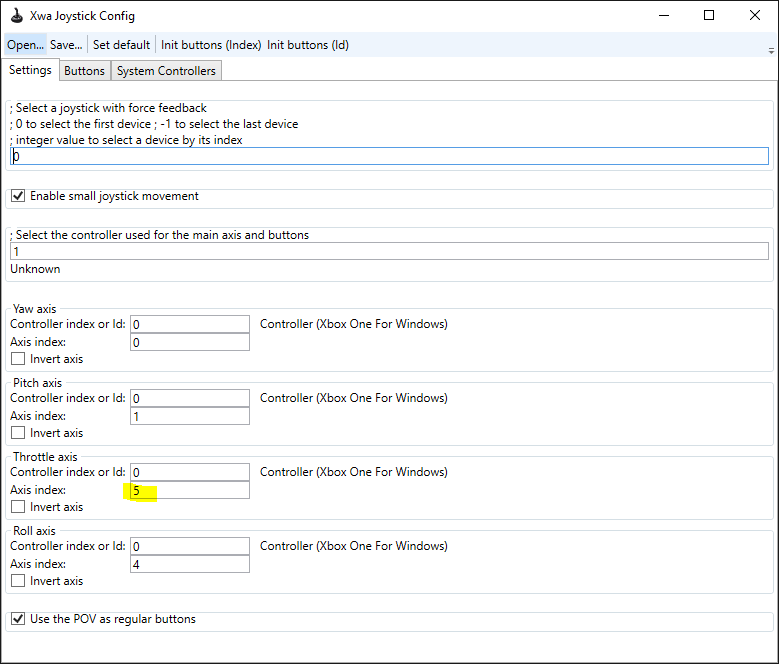 Xwa Joystick Configurator 2